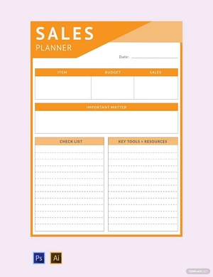 Sales Planner Template