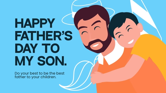 Happy Father's Day To My Son Image