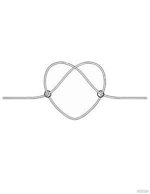 Heart Knot Coloring Page