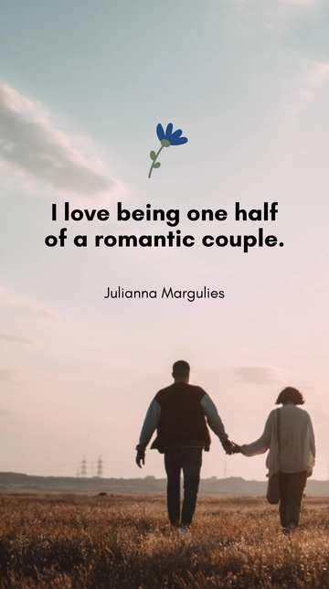 Free Julianna Margulies - "I love being one half of a romantic couple.???  Template to Edit Online