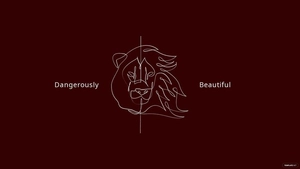 Free White Lion Wallpaper Template to Edit Online