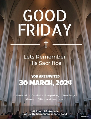 Good Friday Flyer Template