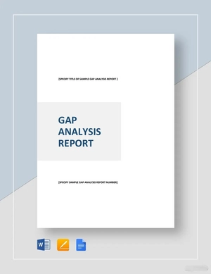Sample Gap Analysis Report Template