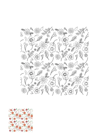 Free Floral Pattern Coloring Page Template to Edit Online