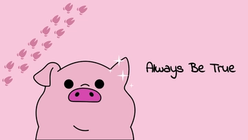 Free Pink Cartoon Wallpaper Template to Edit Online