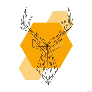 Polygonal Deer Clipart