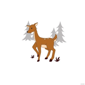 Simple Deer Clipart
