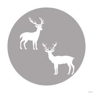 White Deer Clipart