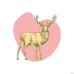 Vintage Deer Clipart