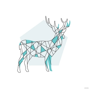 Abstract Deer Clipart