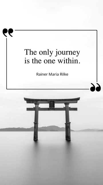 Free Rainer Maria Rilke - The only journey is the one within. Template to Edit Online