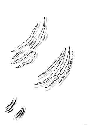 Tiger Claw Coloring Page