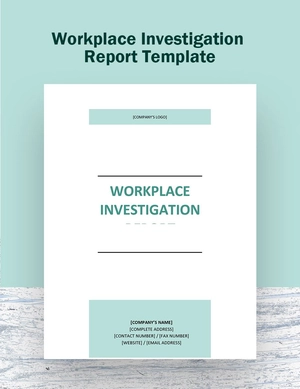 Workplace Investigation Report Template Workplace Investigation Report Template