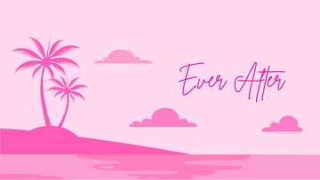 Free Pink Beach Wallpaper Template to Edit Online