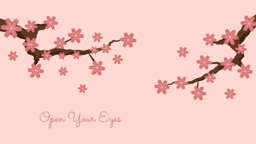 Free Pink Tree Wallpaper Template to Edit Online