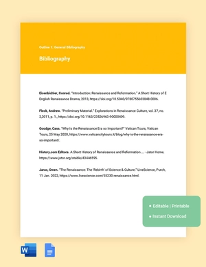 MLA Bibliography Template