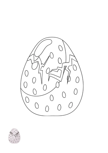 Free Dinosaur Egg Coloring Page Template to Edit Online