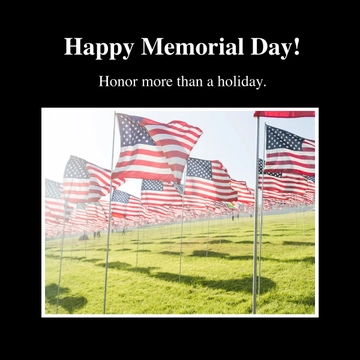 Free Happy Memorial Day Meme Template to Edit Online