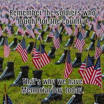 Free Remembrance Memorial Day Meme Template to Edit Online