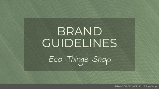 Product Brand Guideline Template