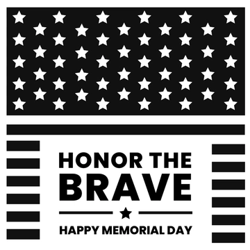 Free Free Black And White Memorial Day Clipart Template to Edit Online