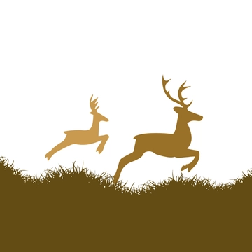Free Running Deer Clipart Template to Edit Online