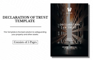 Declaration of Trust Template