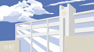 Anime School Background