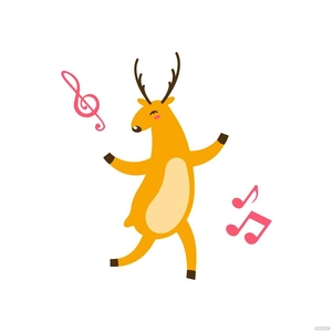 Dancing Deer Clipart