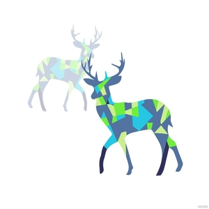 Modern Deer Clipart