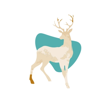 Free Watercolor Deer Clipart Template to Edit Online