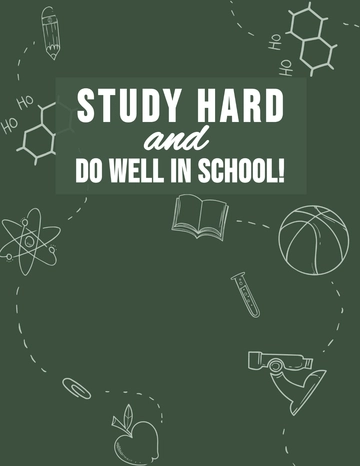 Free Creative School Binder Cover Template to Edit Online