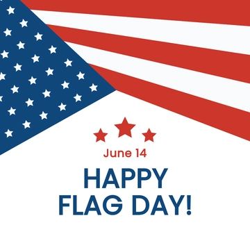 Free Happy Flag Day Template to Edit Online