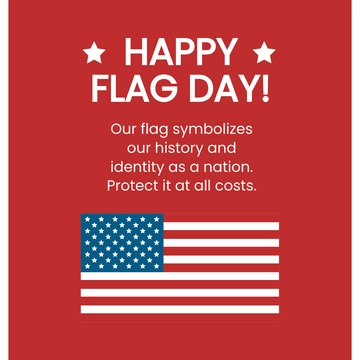 Free Happy Flag Day Message Template to Edit Online