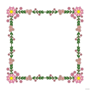 Decorative Floral Frame Clipart