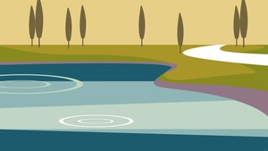 Anime Park Scenery Background