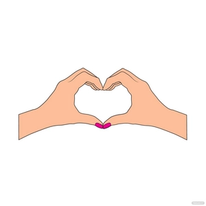 Heart Shaped Hands Clipart