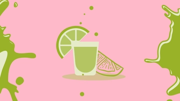 Free Pink And Green Background Template to Edit Online