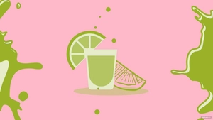 Pink And Green Background