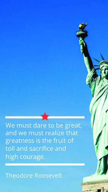 Theodore Roosevelt: Dare to Be Great Quote