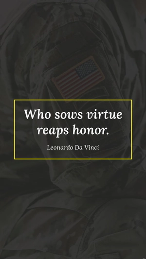 Leonardo da Vinci - Who sows virtue reaps honor.
