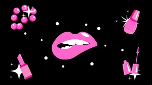 Black And Pink Girly Background