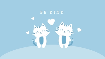 Free Cute Blue Wallpaper Template to Edit Online