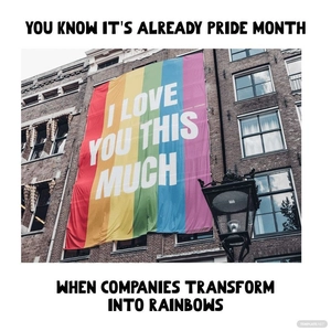 Company Pride Month Meme