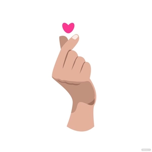 Finger Heart Clipart