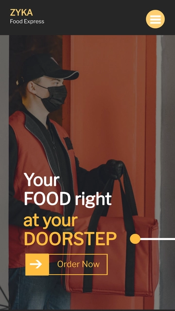 Free Food Delivery Mobile Prototype Template to Edit Online Free Food Delivery Mobile Prototype Template to Edit Online