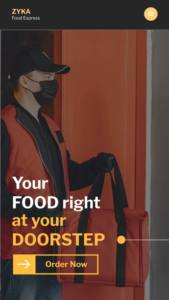 Food Delivery Mobile Prototype Template