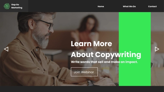 Leading Page Desktop Prototype Template