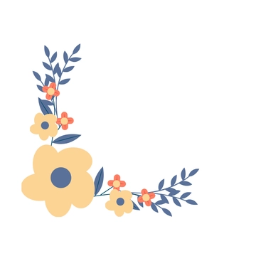 Free Corner Floral Border Clipart Template to Edit Online