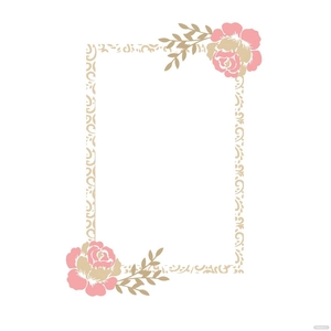 Vintage Floral Frame Clipart